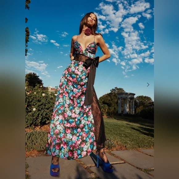 For Love And Lemons Dresses & Skirts - For Love & Lemons Midnight Rose Marley Maxi Dress